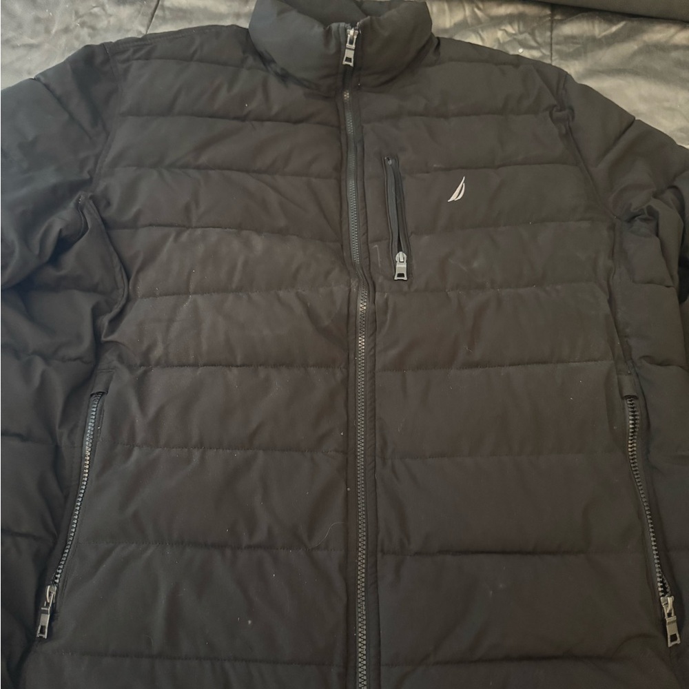 Nautica Men's Classic Black Puffer Coat